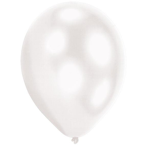 5 ballons Led en latex blanc 27,5 cm