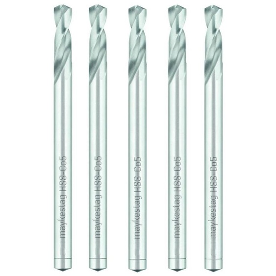 5 Forets Hélicoïdaux HSS Cobalt - Inox, Hardox, Aciers Très Durs 135° D. 11 x Lt. 142 x Lu. 47 x Q. 11 mm x Z2 - Diamwood
