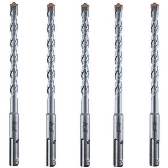 5 Forets Marteau F4 - 2 Taillants HM - Béton, Pierre et Maçonnerie 130° D. 16 x Lt. 210 x Lu. 150 mm x Q. SDS+ x Z2 - Diamwood