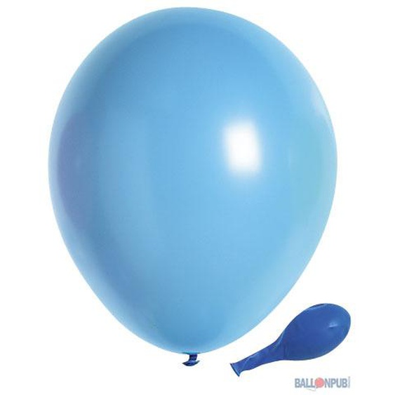 50 ballons de baudruche en latex bleu pâle diamètre 25cm