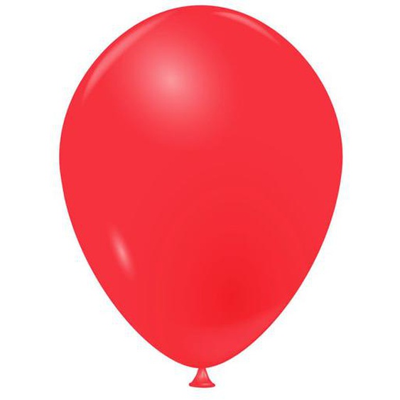 50 ballons de baudruche en latex rouges diamètre 25cm