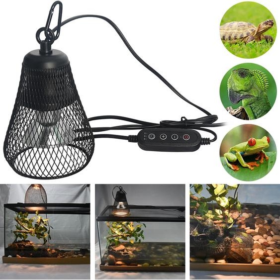 50W Reptile Pet Terrarium Brooder Lumière chauffante UVA UVB Variable Lampe chauffante pour lézard Snake Tortue