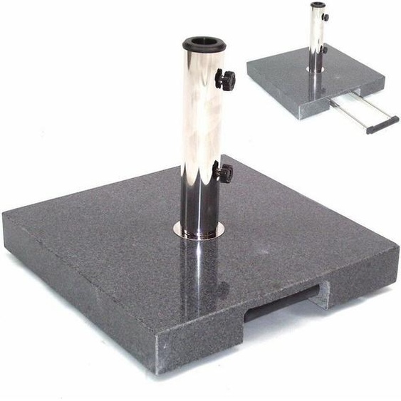 55881 Granit Porte-parapluie 35kg 45x45x6.5 Roulettes Porte-parapluie Trolley Stand