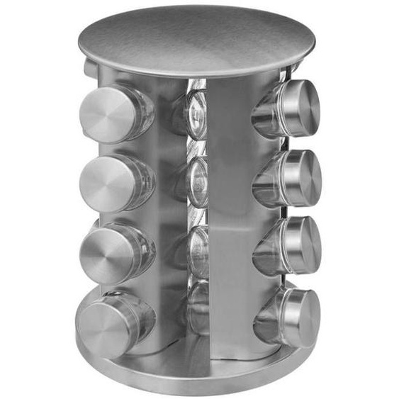 5five - support rotatif inox 16 pots à épices