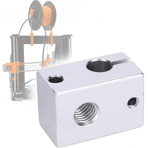 5PCs 3D Printer Parts Metal Heater Block Industrial Supplies Standard Printer Accessory