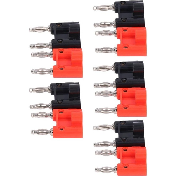 5Set Dual Banana Plug Brass PE Solderless Lantern Banana Socket for Electronic Equipment RV