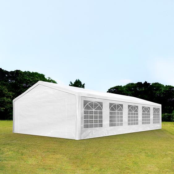 5x10 m tente de réception, PE 180 g/m², H. 2m, blanc