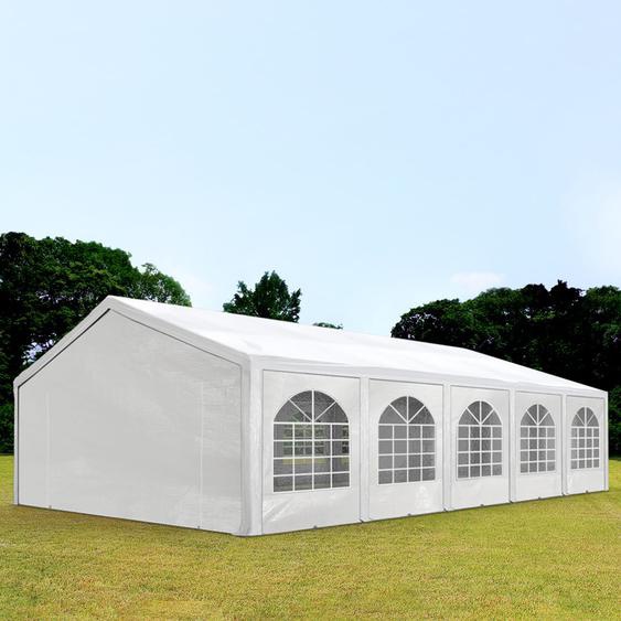 5x10 m tente de réception, PE 450, H. 2 m, blanc - (91116)