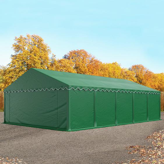5x10 m tente de stockage, PVC 700, H. 2 m, vert foncé - (6172)