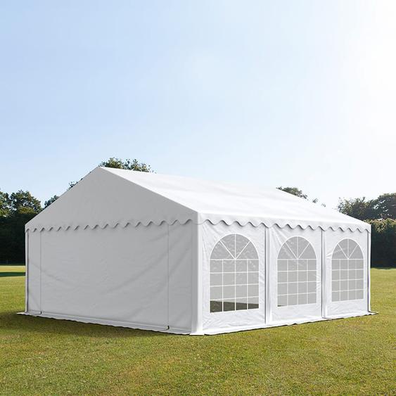 5x6 m tente de réception, PVC 750, H. 2 m, blanc - (7186)