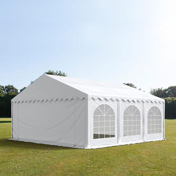 5x6 m tente de réception, PVC 750, H. 2 m, blanc - (7327)