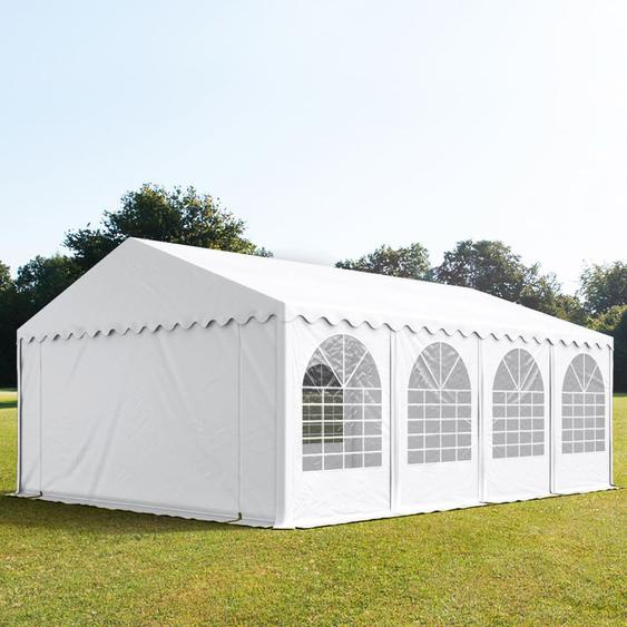 5x8 m tente de réception, PVC 800, H. 2 m, blanc - (7842)