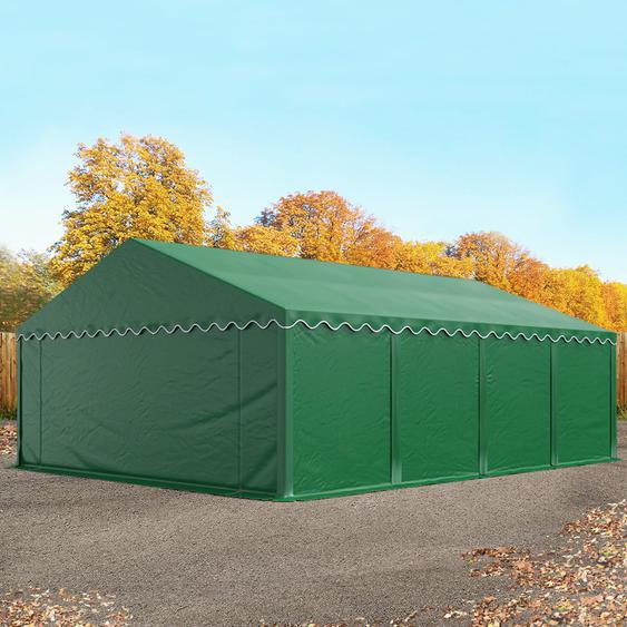 5x8 m tente de stockage, PVC 700, H. 2 m, vert foncé - (6066)
