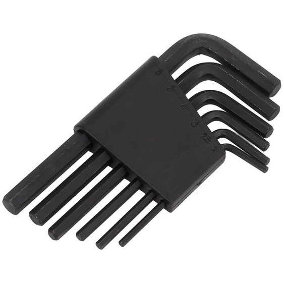 6 pièces 6 mm 5 mm 4 mm 3 mm 2,5 mm 2 mm L type clé Allen outils ensemble en acier au carbone vélo réparation manuelle