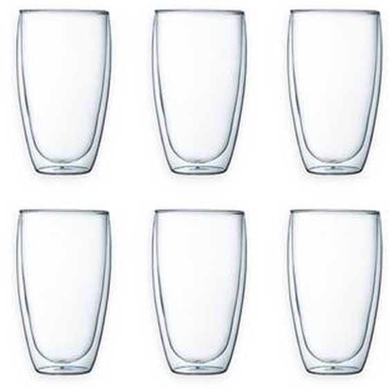 6 verres borosilicatés à double paroi 45 cl
