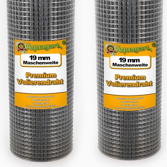 60m x 0,5m Grillage pour volière Grillage à souder Clôture en fil métallique galvanisé à chaud