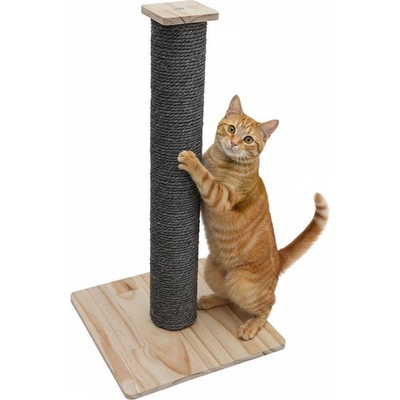 62cm Sisal Colonne griffoir pour chats avec plaque de base en bambou - Petit arbre à chat stable