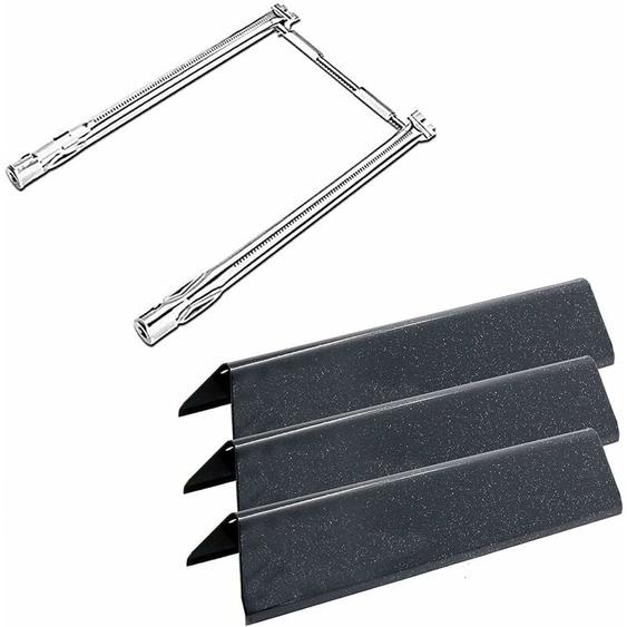 69785 Brûleur et 7635 Flavorizer bars kits accessoires pour Weber Spirit i ii 200 Series Spirit E210 E220 S210 S220 grils à gaz avec 2 Boutons de