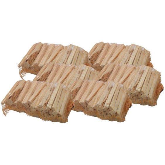 6x bois dallumage en sac séché bois de chauffage bois de conifères pin épicéa