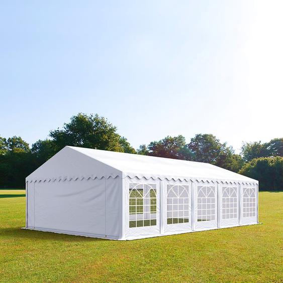 6x10 m tente de réception, PVC 700, H. 2 m, blanc - (6047)