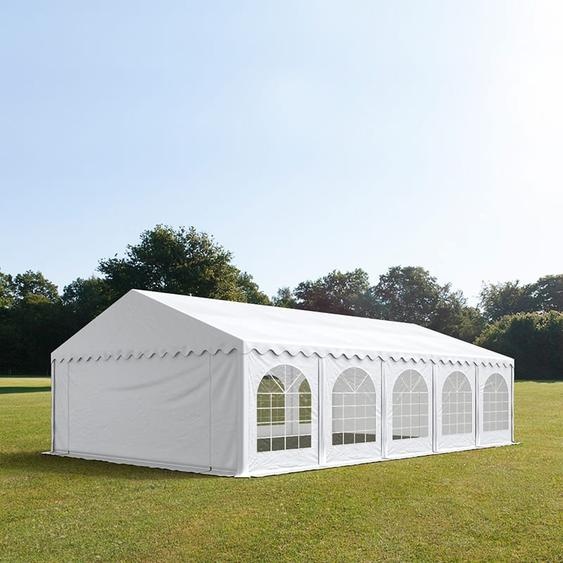 6x10 m tente de réception, PVC 750, H. 2 m, blanc - (7304)