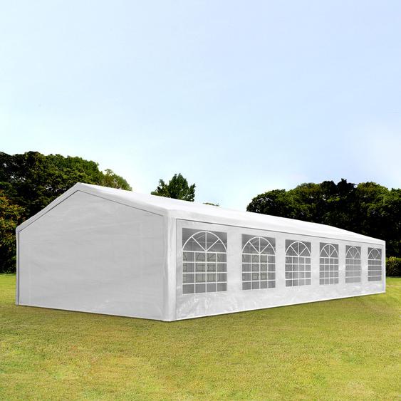 6x12 m tente de réception, PE 180 g/m², H. 2m, blanc