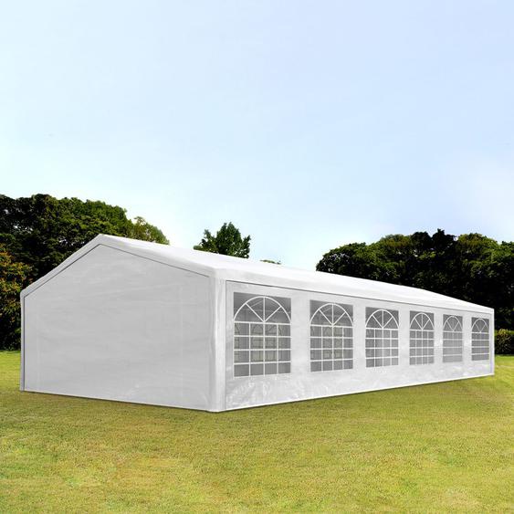 6x12 m tente de réception, PE 350, H. 2 m, blanc - (90109)