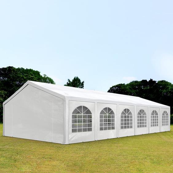 6x12 m tente de réception, PE 450, H. 2 m, blanc - (91118)