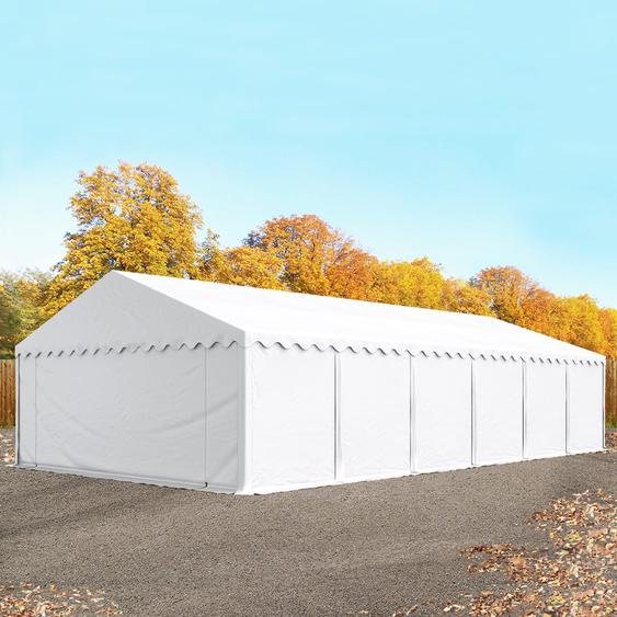 6x12 m tente de stockage, PVC 700, H. 2 m, blanc - (6177)