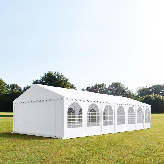 6x14 m tente de réception, PVC 800, H. 2 m, blanc - (5376)