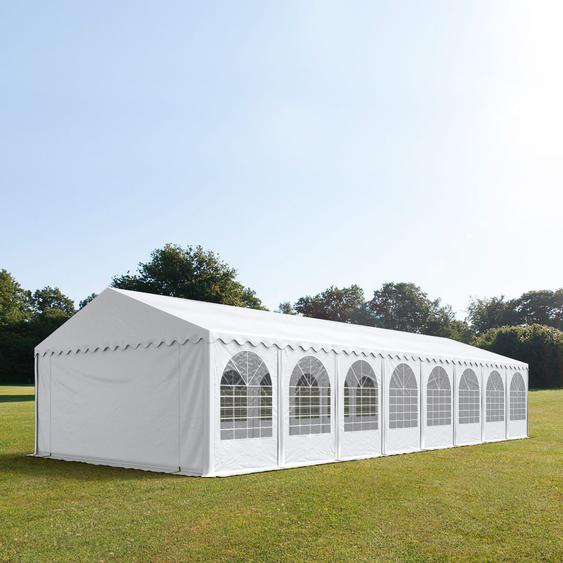6x16 m XXL tente de réception, PVC 1400, H. 2,6 m, blanc - (37655)