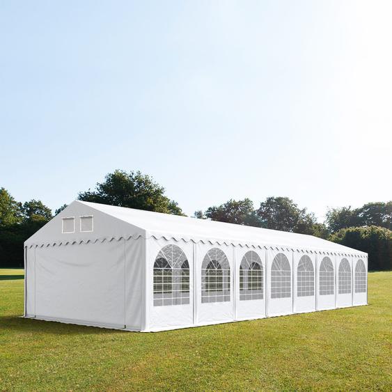 6x18 m XXL tente de réception, PVC 800, H. 2,6 m, blanc - (557720)
