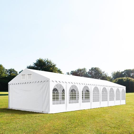 6x20 m XXL tente de réception, PVC 800, H. 2,6 m, blanc - (37522)