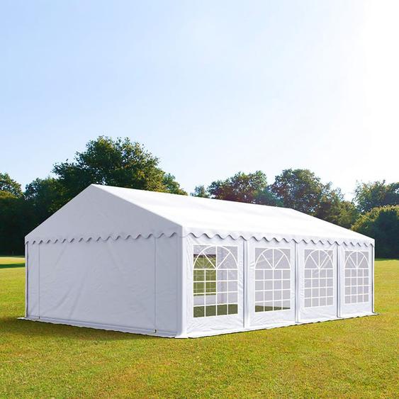6x8 m tente de réception, PVC 700, H. 2 m, blanc - (6055)