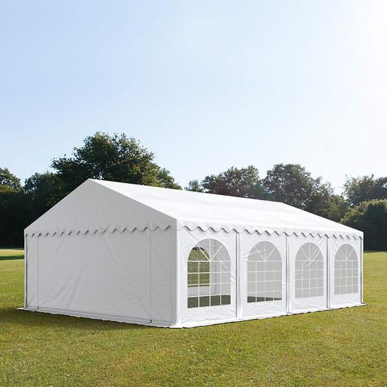 6x8 m tente de réception, PVC 750, H. 2 m, blanc - (7308)