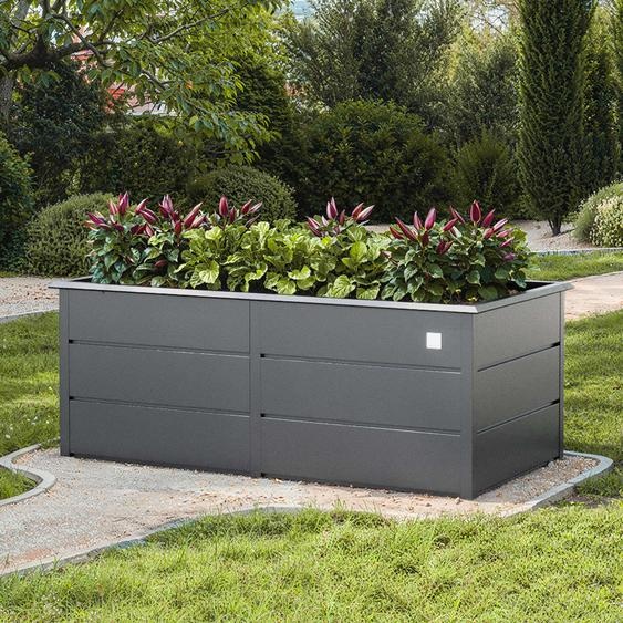 75 x 175 x 78 cm Carré potager surélevé, acier, anthracite - (GFPV00956)