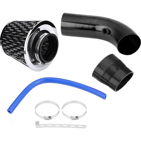 76 mm 3 pouces filtre universel dadmission dair froid de voiture aluminium induction Kit de tuyaux en fibre de carbone