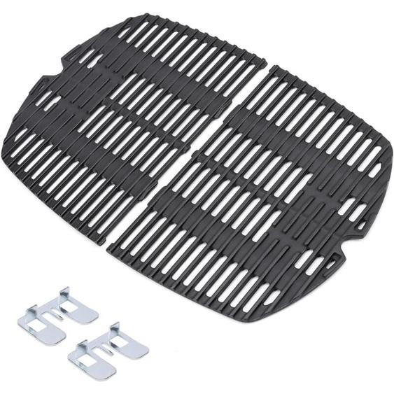 GFTIME 7645 38,9 x 27,3 cm Grille de cuisson en fonte accessoire de barbecue pour Weber Q200 Q220 Q2000 Q2200, pièce détachée pour grilles de gril de