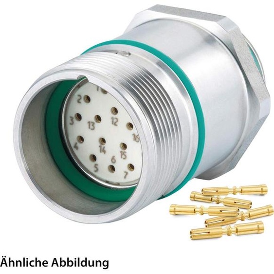 799920898K HUMMEL SET incl. contacts M23 Signal INOX Connecteur dappareils, sertissage droit nombre de pôles 11+PE, femelle