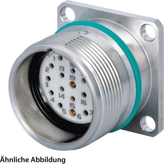 799920990K HUMMEL SET y compris contacts M23 Signal INOX Connecteur dappareils, insert à souder droit Nombre de pôles/broches 19, douille avec