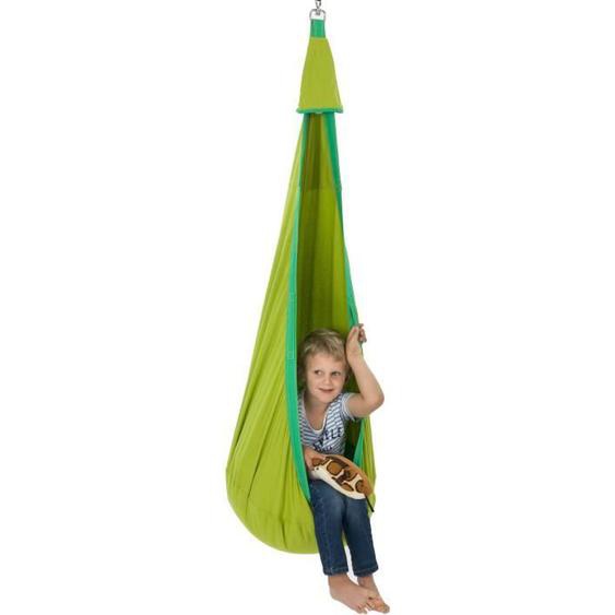 7c Juhu grasshopper - Hamac pour enfants vert coton bio vert Coton  Taille standard 70 x 70 cm  max 80 kg Coton