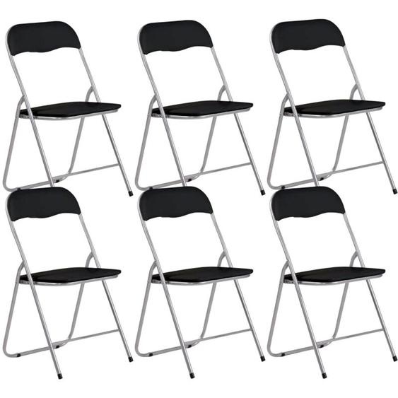 7house - Lot 6 Eleonor Chaises Pliantes Rembourrées 44x46x79cm