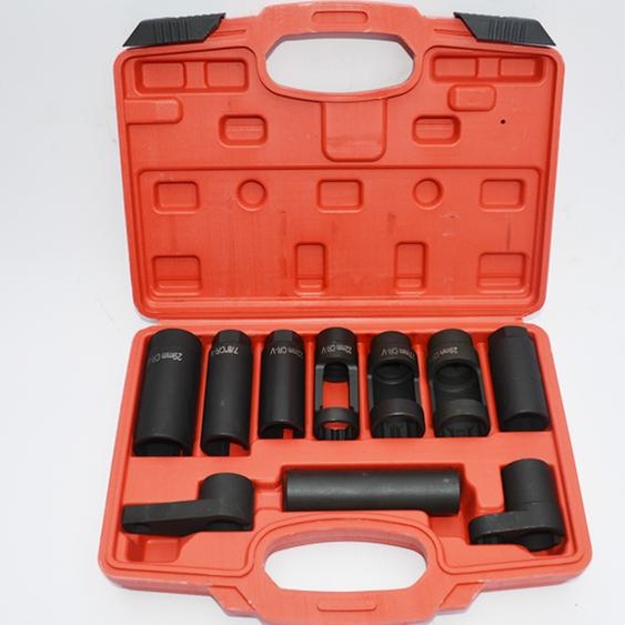 7PCS/10pcs Oxygen Sensor Socket Remover Tool Set Removal with Shipping Case Car Repair Kit Box 10PCS