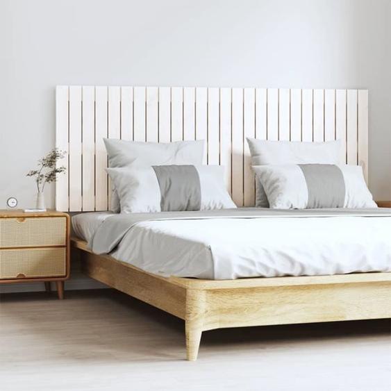 824859  vidaXL Tête de lit murale Blanc 166x3x60 cm Bois massif de pin