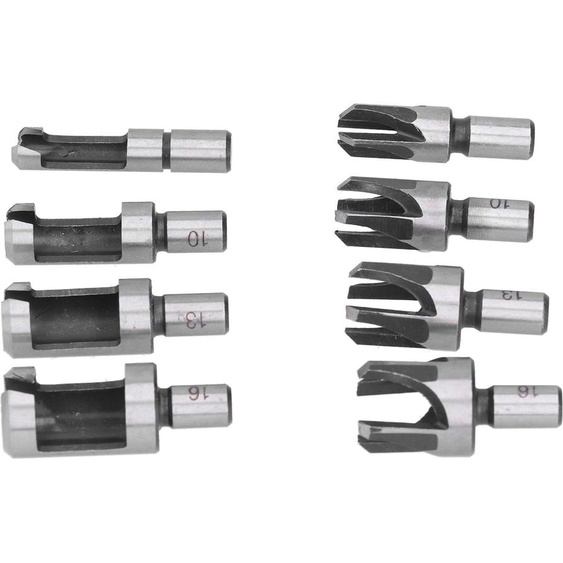 8pcs bois connecteur foret coupe-bit acier carbone industriel type griffe de tonneau fr manière électrique durable