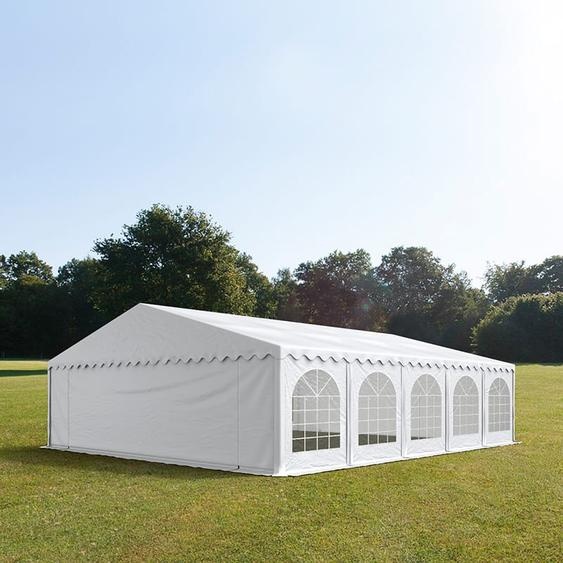 8x10 m tente de réception, PVC 750, H. 2 m, blanc - (7317)