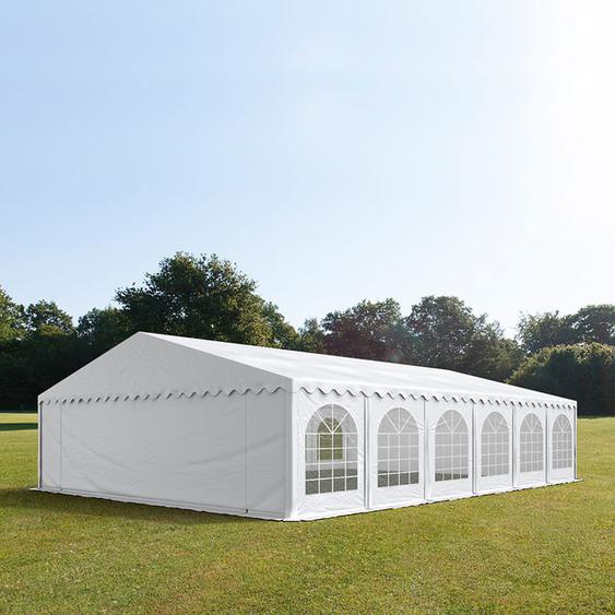 8x12 m tente de réception, PVC 750, H. 2 m, blanc - (7314)