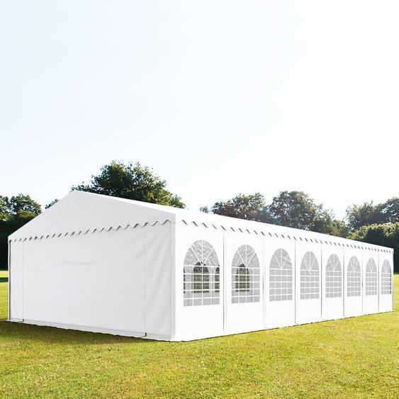 8x16 m tente de réception, PVC 800, H. 2 m, blanc - (5378)