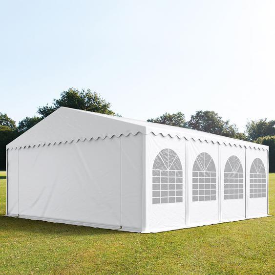 8x8 m XXL tente de réception, PVC 1400, H. 2,6 m, blanc - (5202)