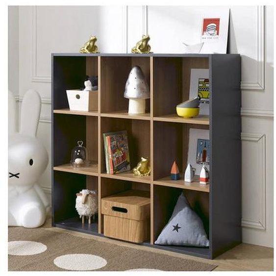 9 Cases De Rangement Effet Bois Tom & Apolline Ardoise